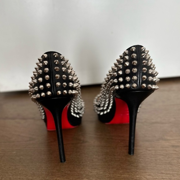 🔥CHRISTIAN LOUBOUTIN PIGALLE PLATO SPIKED 120 Pumps 39 SOLD OUT 🔥MAKE AN OFFER❣️ - Picture 5 of 16